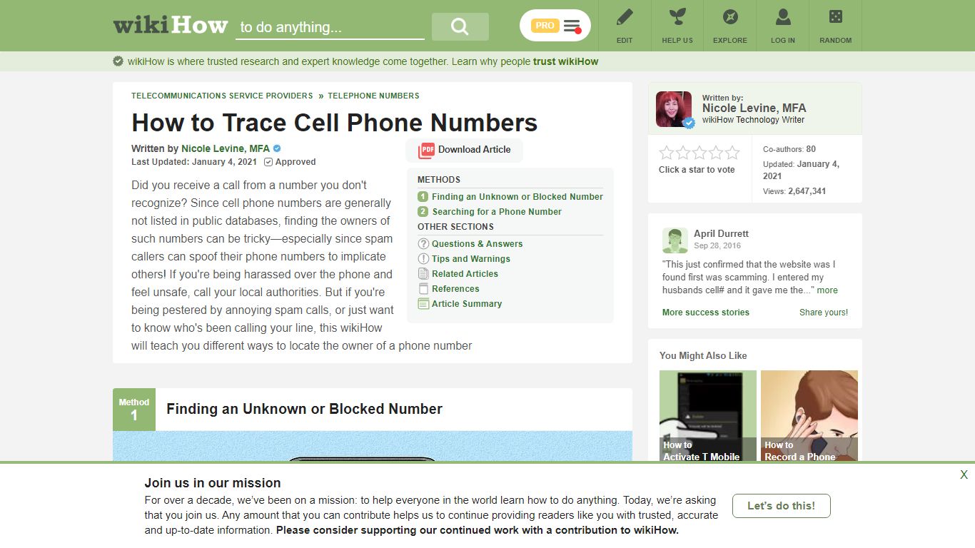 How to Trace Cell Phone Numbers: 7 Steps (with Pictures) - wikiHow