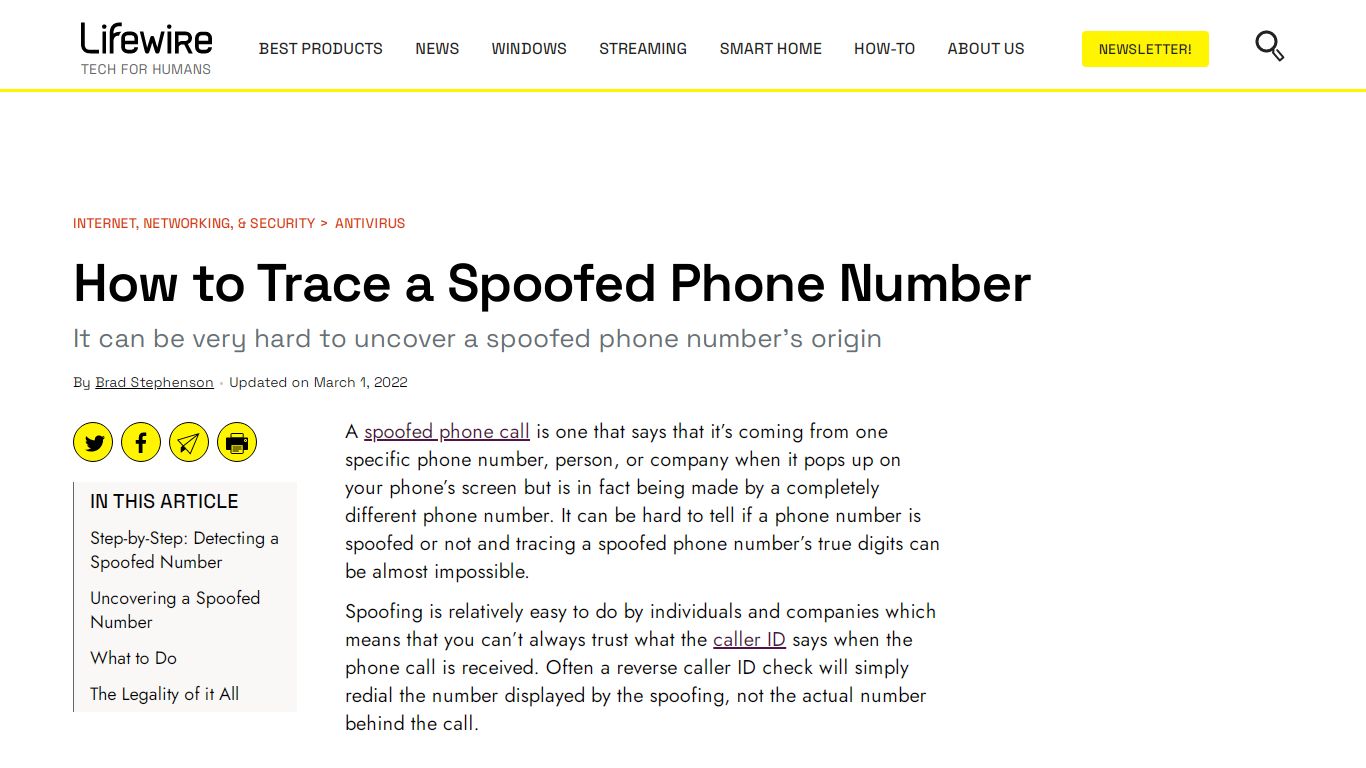 How to Trace a Spoofed Phone Number - Lifewire